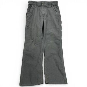 Carhartt Dungaree B151 Gray Canvas Utility Work Pants Carpenter Men's 30 x 30